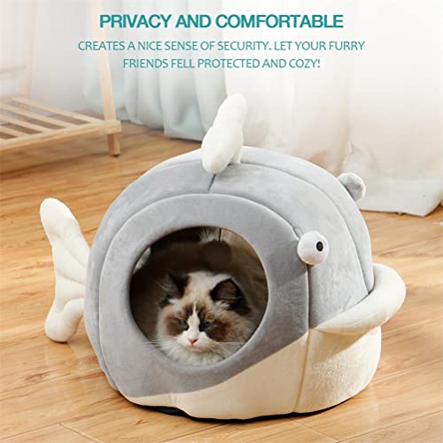 Cat Beds for Indoor Cats (Dolphin Gray / M)