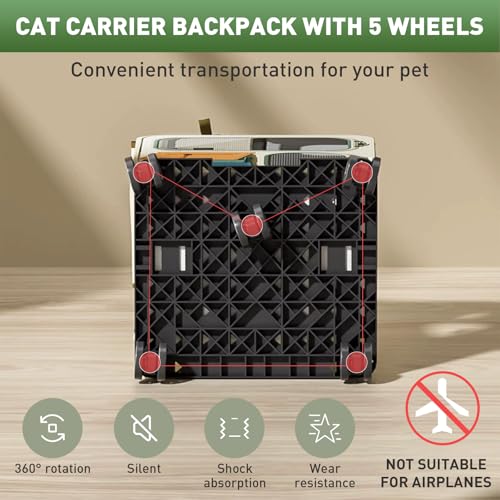 Cat Carrier with Wheels