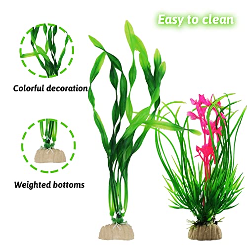 Fish Tank Accessories Aquarium Decorations Rock Plants