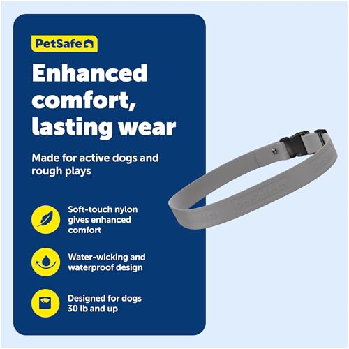 Guardian GPS + Tracking Dog Fence Replacement Collar Strap (Gray / Replacement Strap)