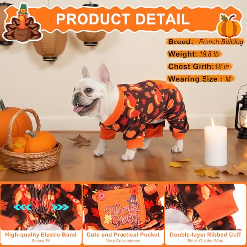 Dog Thanksgiving Pajamas (Thanksgiving(Pack of 1) / Small)