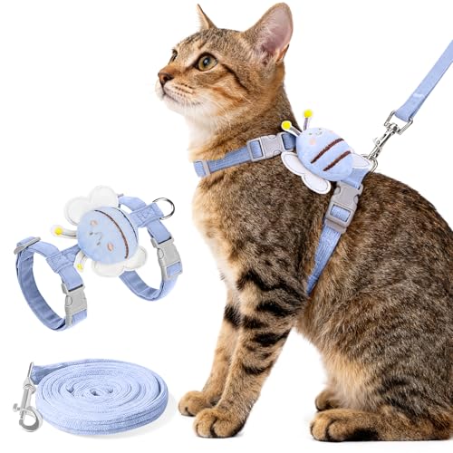 Cat Harness and Leash Set (Gentleman Blue)