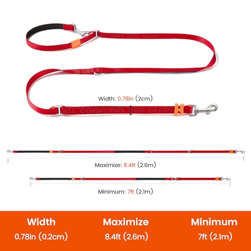 Multifunctional Adjustable Hands Free Leash (Yellow / Standard)
