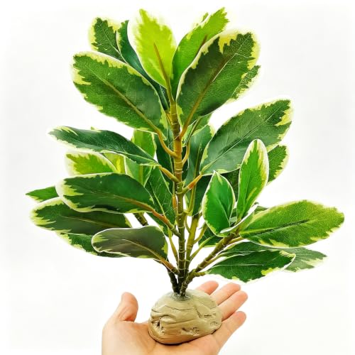 Reptile Plants Terrarium Decor (White and Green)