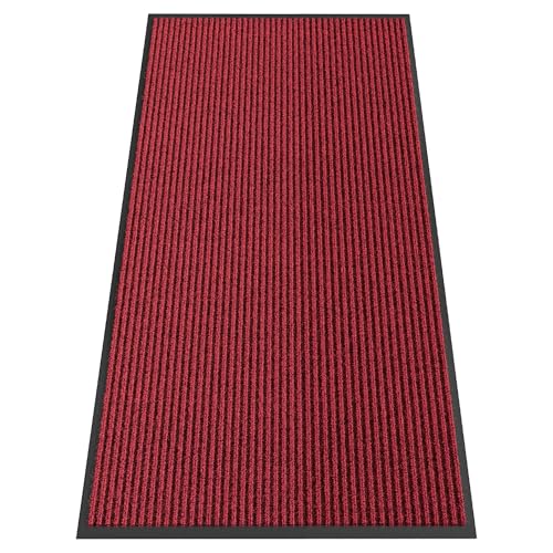Indoor Outdoor Door Mat (Red / 2' x 4' (Rectangular))