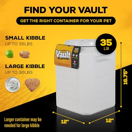 Vittles Vault Airtight Pet Food Storage Container + Scoop (35 Pounds)