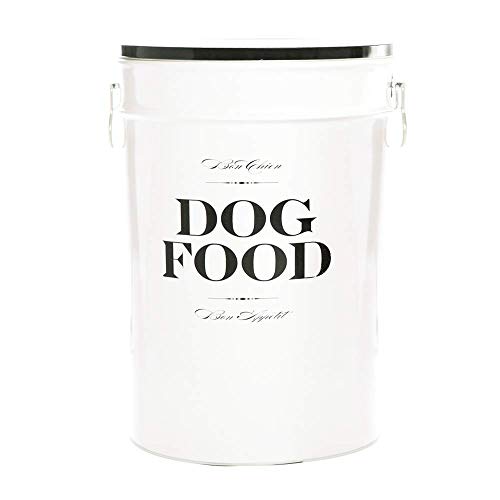 Bon Chien Dog Food Storage Canister (Black & White)