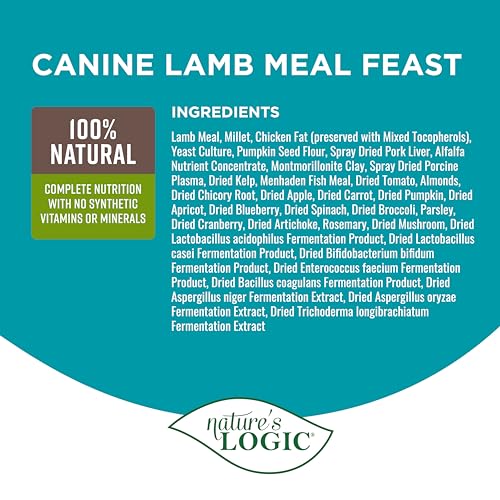 Dry Dog Food Lamb Meal Feast Dry Kibble (4.4 Pound (Pack of 1))
