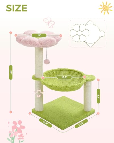 Flower Cat Tree (28" / Pink)