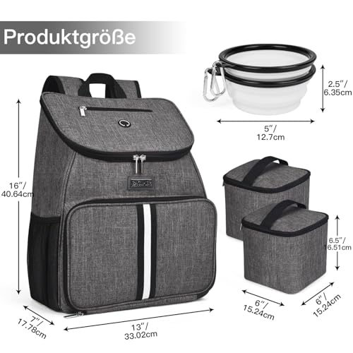 Dog Travel Bag (Grey-A)