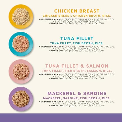 Fish & Chicken Variety in Broth Wet Cat Food 24 (2.47 Ounce (Pack of 24))