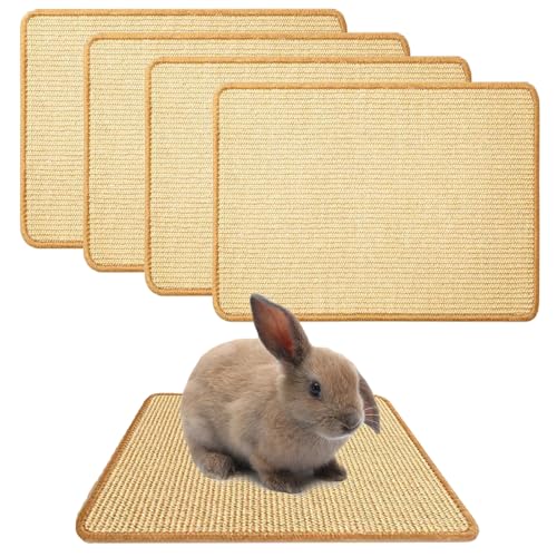 4PCS Rabbit Scratch Mat (16"x12")