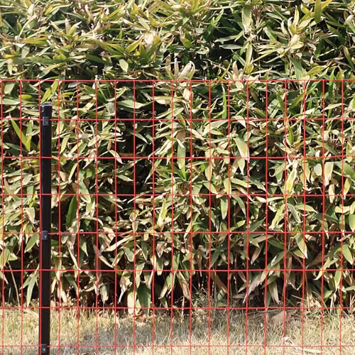 Red PVC Coated Welded Wire Fence 36" x 50' Roll (Red / 2''x4'' 14GA 36''x50')