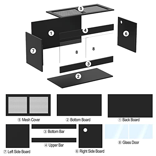 50 Gallon Reptile Enclosure (36"x18"x18"(50 Gal))