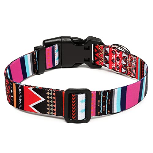 Adjustable Dog Collar (Extra Small / Tribal Pink)
