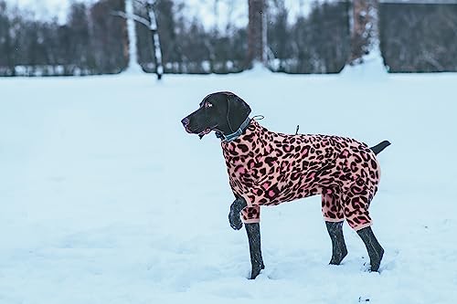 Dog Winter Jumpsuit (4XL / Leopard Pink)