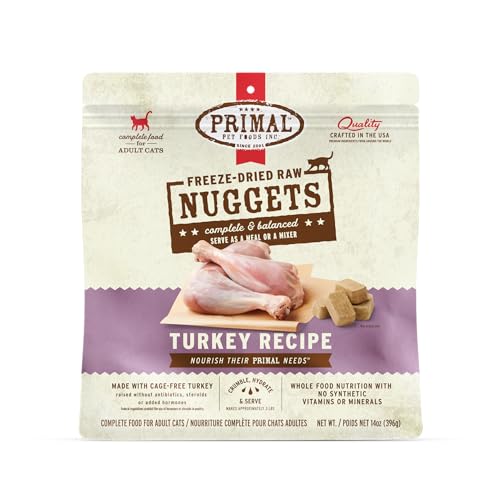 Primal Freeze Dried Raw Cat Food Nuggets (14 Ounce (Pack of 1))