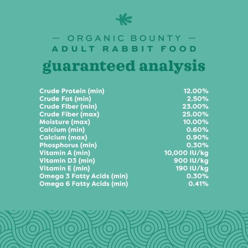 Organic Bounty Adult Rabbit Food