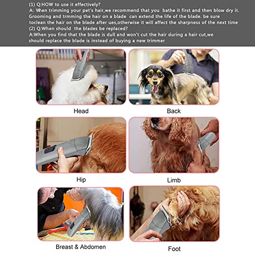 30 Blade Dog Grooming Blades Compatible with Andis (2pc 30:1/50''(0.5mm))