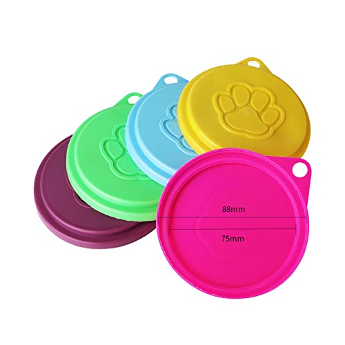 5 PCS Pet Dog Cat Food Can Cover Pet self