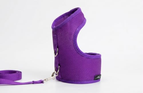 Cat Harness and Leash Set for Walking Escape Proof (Purple / Xxl 19-26 lbs)