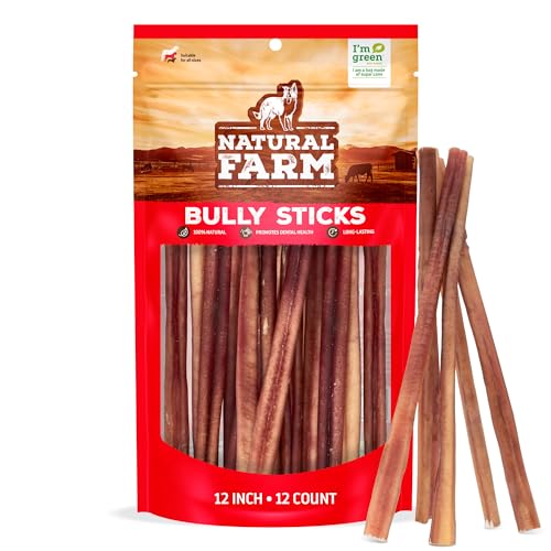 Odor Free Bully Sticks (12" Standard - 12 Count)