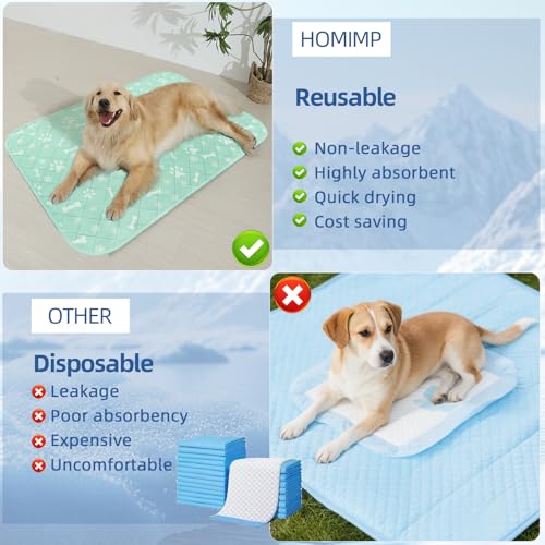 Self Cooling Mat for Dogs (X-Small 16IN x 20IN / Lake Green)