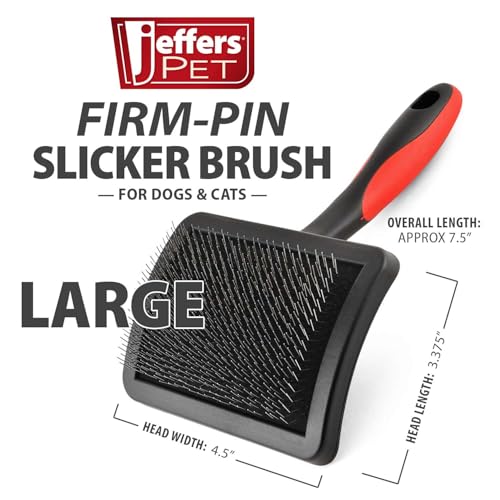 Pet Hard Pin Universal Slicker Brush for Dogs (Hard Pin / Large)