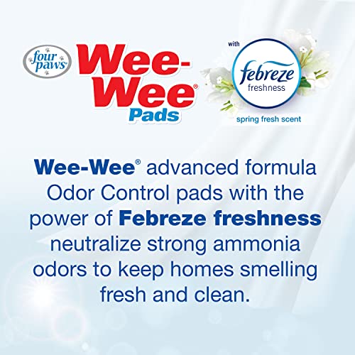Wee Wee Odor Control Dog Pee Pads with Febreze Freshness (150 Count)