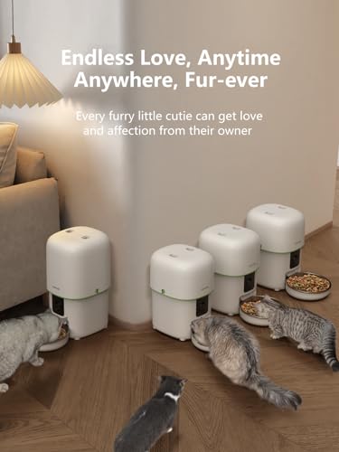 Automatic Cat Feeder with Camera (4L - White)