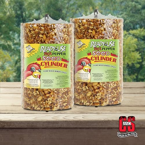 Ready to Use Hot Pepper Bird Seed Cylinder