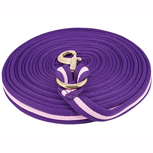 Cushion Lunge Line for Horses (Purple/Pink)