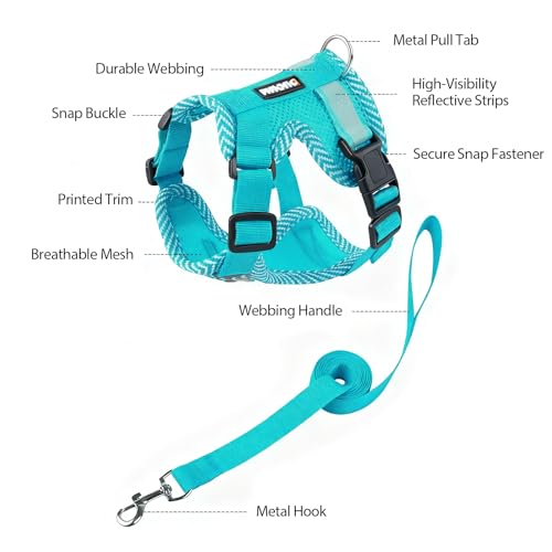 Cat Harness and Leash Set (Emerald / M)