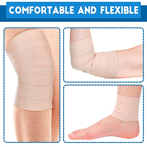 16 Rolls Self Adhesive Elastic Sports Bandage Tape (4 Inch x 5 Yard)