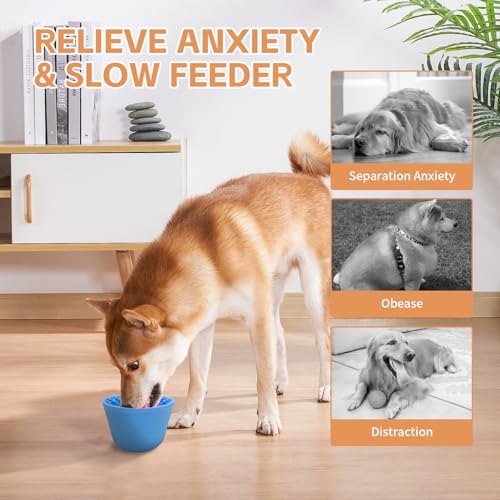 Dog Lick Bowl (S-M / Blue)