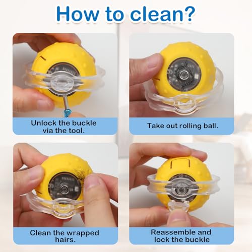 Interactive Cat Toys for Indoor Cats (yellow)