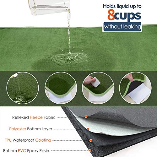 Washable Pee Pads for Dogs (65"x48" -1 Pack / Green)