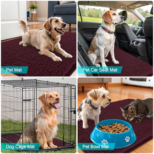 Dog Door Mat for Muddy Paws 30x20 (Russet / 30" X 20")