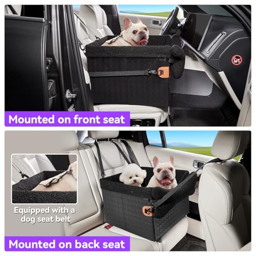 Dog Car Seats for Small Medium Dogs (Black / Medium Dog)