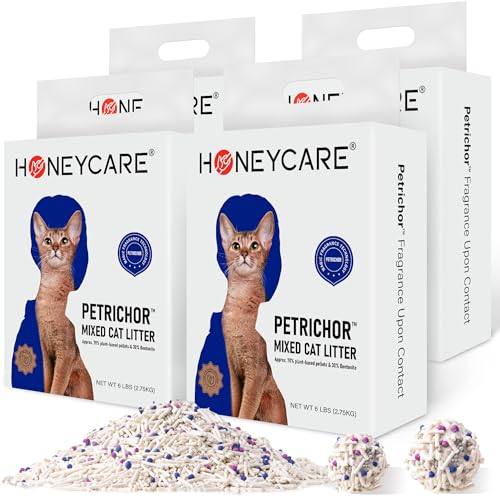 Petrichor Mix Cat Litter I Tofu Cat Litter I Nature Plant (24 Lbs / White)
