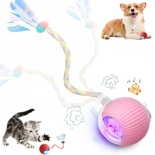 Speed 2.0 Tail Interactive Cat Toys for Indoor Cats (Pink)