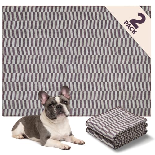 Lovewag Reusable Washable Dog Pee Pads (Mahogany Weave / 36x48 inches (Pack of 2))