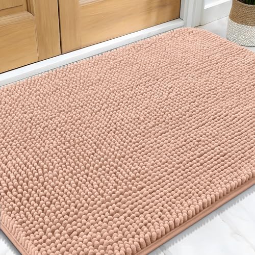 Dog Door Mat for Muddy Paws 34x21 (Peach / 34" X 21")