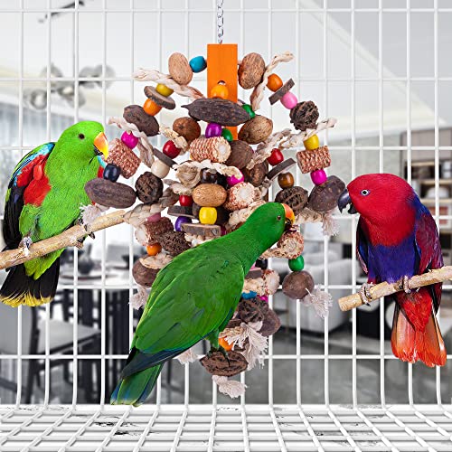 19.6" Large Parrot Bird Chewing Toys (Nut corn toy)