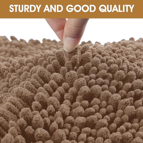 4 Pieces Set Muddy Door Mats for Dogs (Camel / 30" x 20"(4 pieces))