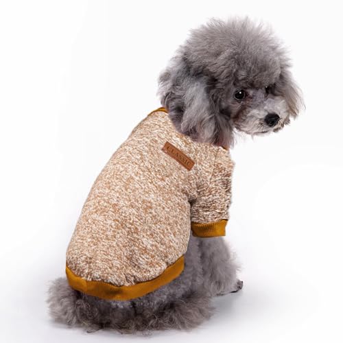 Dog Sweaters for Small Dogs (Khaki / XX-Small)