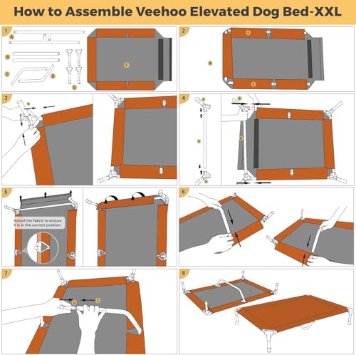 Outdoor Elevated Dog Bed Large Sized Dogs (59.0"L x 37.5"W x 9.0"Th / Silver Gray)