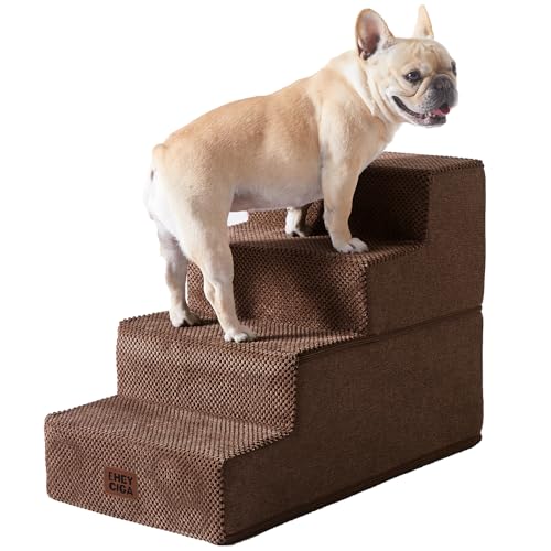 Dog Stairs for Bed 18" H (Brown / Standard 15" x 24" x 18")