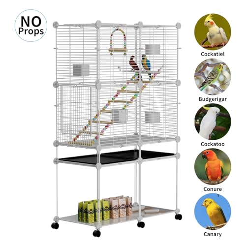Large Flight Bird Cage (27.56"L x 13.78"W x 47.24"H)