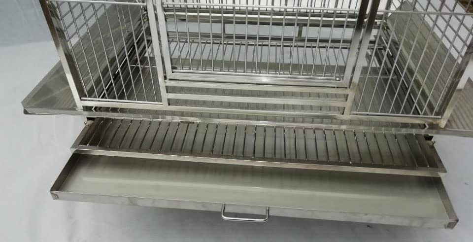 BMWPET SUS304 Stainless Steel DOMETOP Style Bird CAGE Parrot CAGE 36"X26"X65"